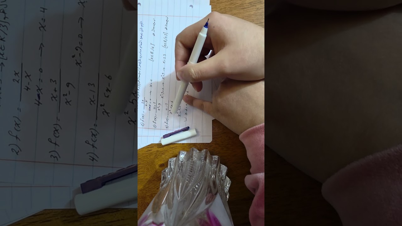 الرياضيات اول مهني ملخص نصف السنة الفصل الثاني انواع الدول +اوسع مجال للدالة