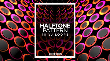 Volumetricks HALFTONE PATTERN 10 Loops VJ Pack