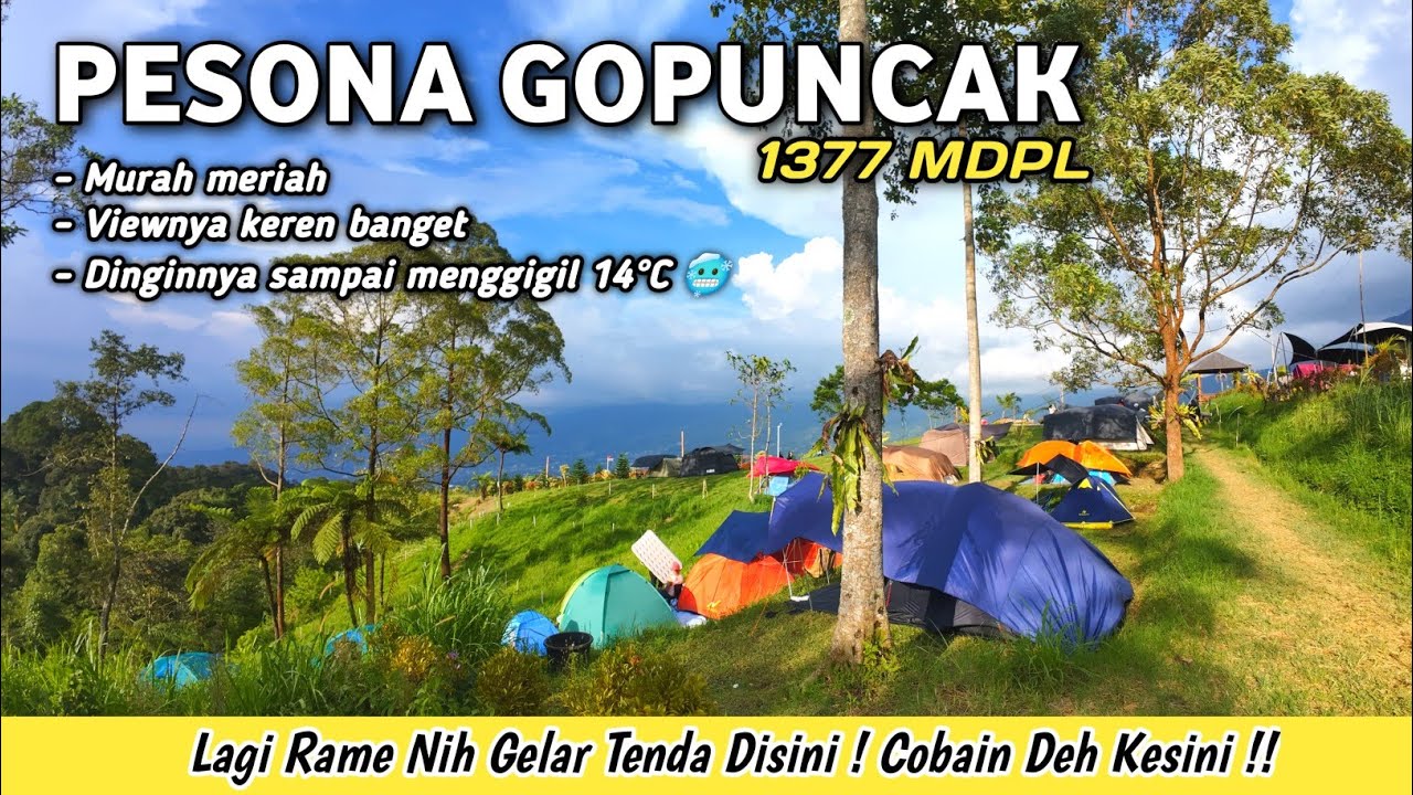BARU LAGI‼️TEMPAT TERSEMBUNYI DI PUNCAK INI BIKIN BETAH | Camping di Pesona GoPuncak Camp