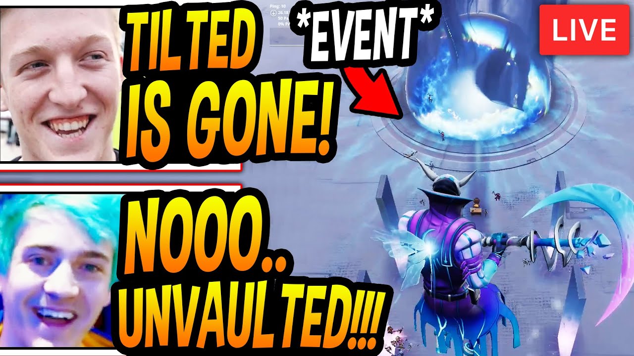 Streamers React to *LIVE* "UNVAULTED EVENT" & VOLCANO DESTROYING THE MAP!!!