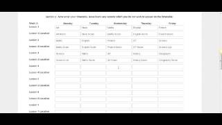 Creating a one week school timetable in iCal