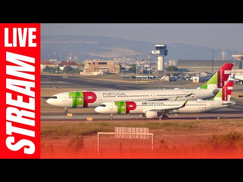 🔴 Lisbon Airport LIVE WINDY Plane Spotting