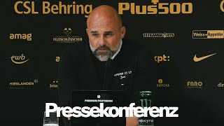 Giorgio Contini und Enrico Maassen nach YB - St. Gallen | Pressekonferenz