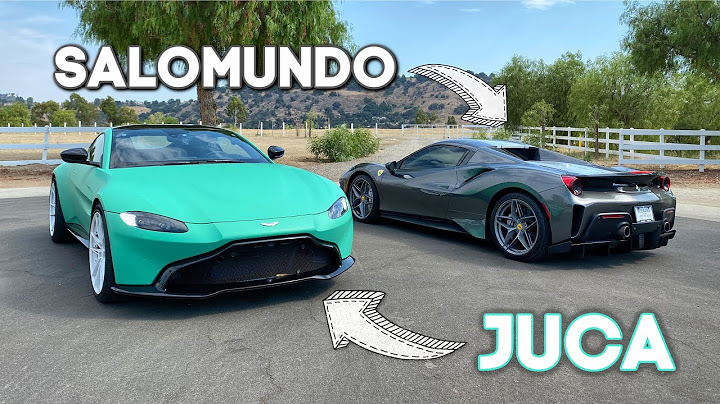 JUCA DRIVES MY FERRARI AND I DRIVE HIS ASTON! *big mistake* | Salomondrin