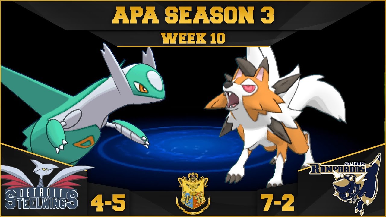 A GREEN WINTER! • Detroit Steel Wings vs St. Louis Rampardos APA W10 • Pokémon Ultra Sun and Moon