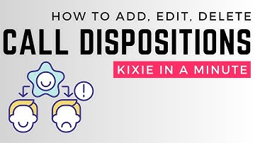 Add, Edit, and Delete Dispositions (Call Outcomes) in Kixie | Kixie In A Minute