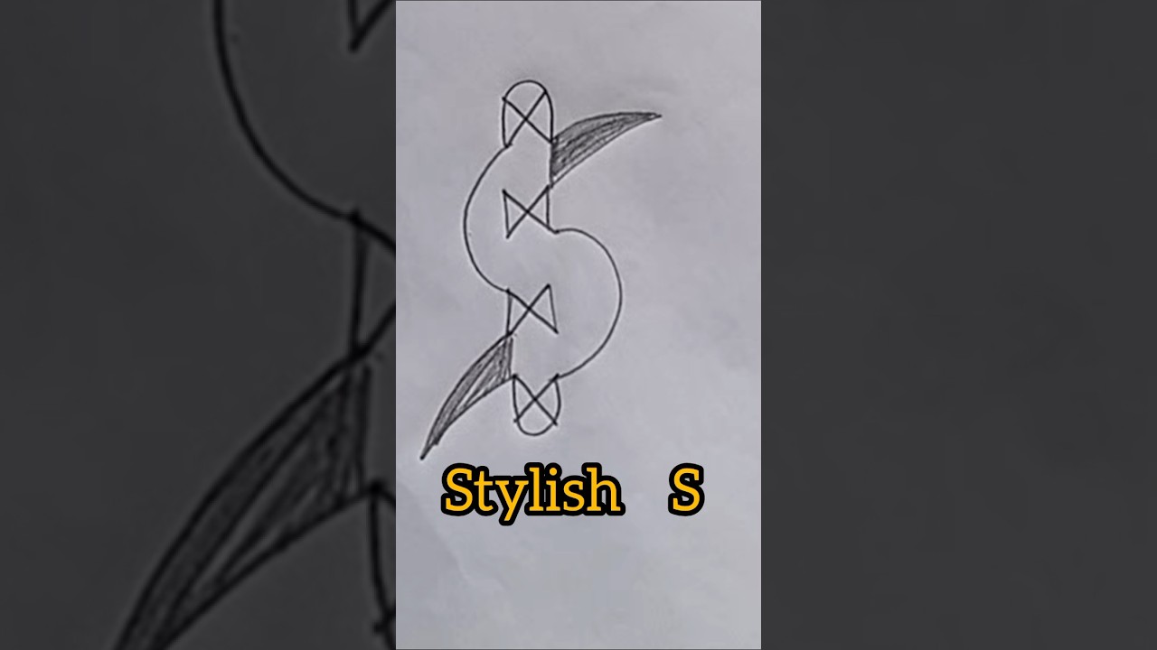 Stylish S drawing by X. 