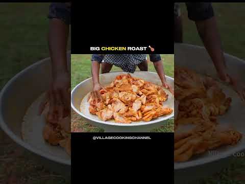 BIG CHICKEN ROAST RECIPE 🍗🍗|| #homemade #village #food #cooking #youtubeshorts