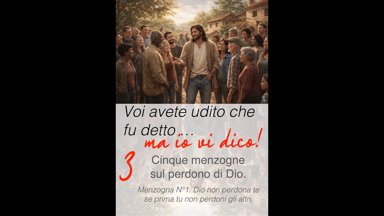 Voi avete udito ma io vi dico: Menzogna N°1 se non perdoni gli altri Dio non perdona te.