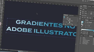 Como criar um gradiente no Illustrator?