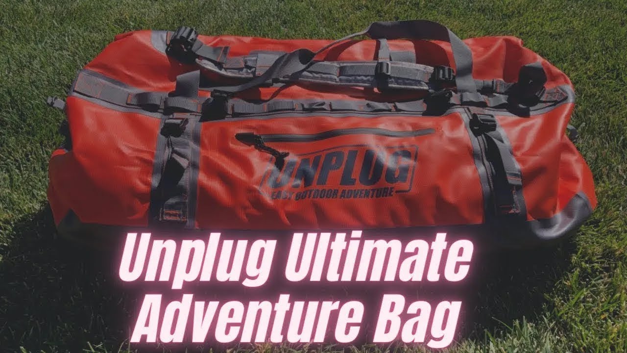 UNPLUG Ultimate Adventure Bag | 1680D Heavy Duty Waterdichte Duffeltas | Waterdichte plunjezak voor kamperen, motorfiets droogtas, jachttas, avontuurlijke sporttas, waterdichte reistas voor