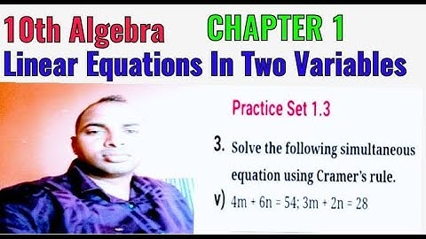 10th Maths 1 Chapter 1 Linear Equations In Two Variables Practice Set 1.3 Exa. 3 Que.5
