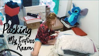 Packing My Entire Student Room | TIMELAPSE