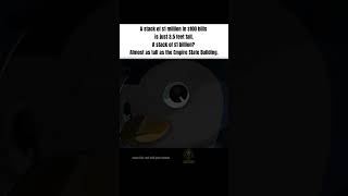 A stack of $1 million in $100 bills is just 3.5 feet tall 🎯 Follow @lioncore for real money truths.