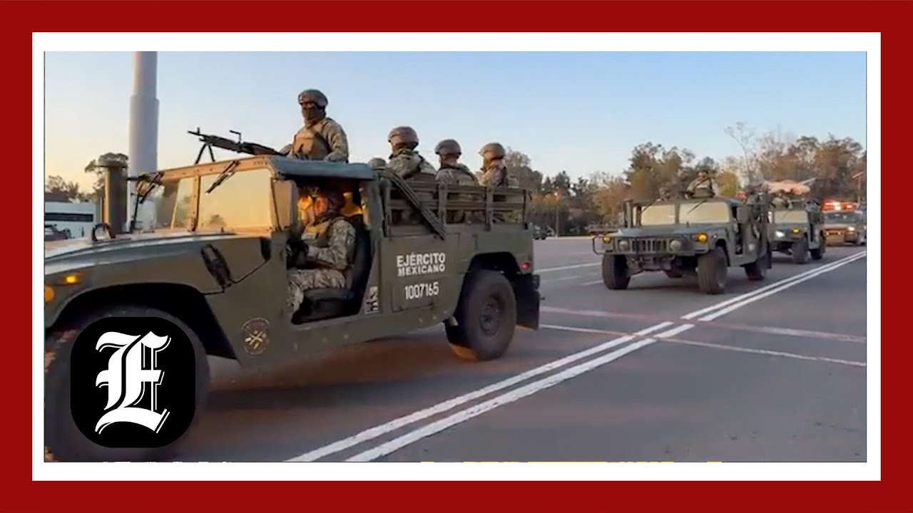 Mexico’s 10,000 troops begin to arrive at US border - YouTube