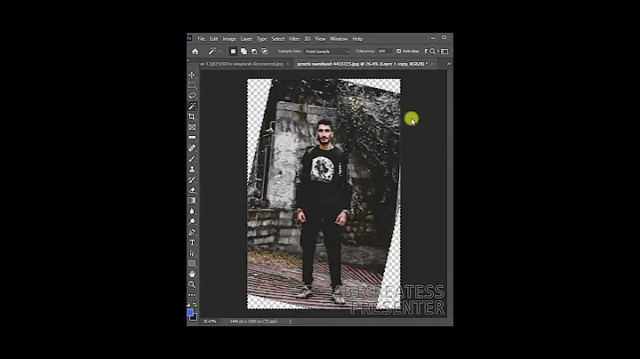 Fix image rotation in Photoshop - photoshop tutorial - Adobe photoshop #shorts