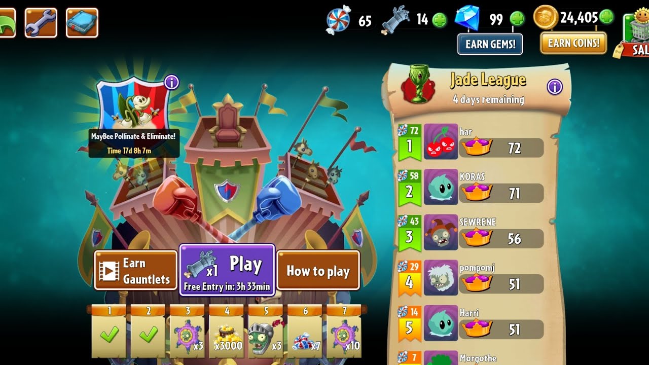 DAY 2 pvz2 arena strategy YouTube
