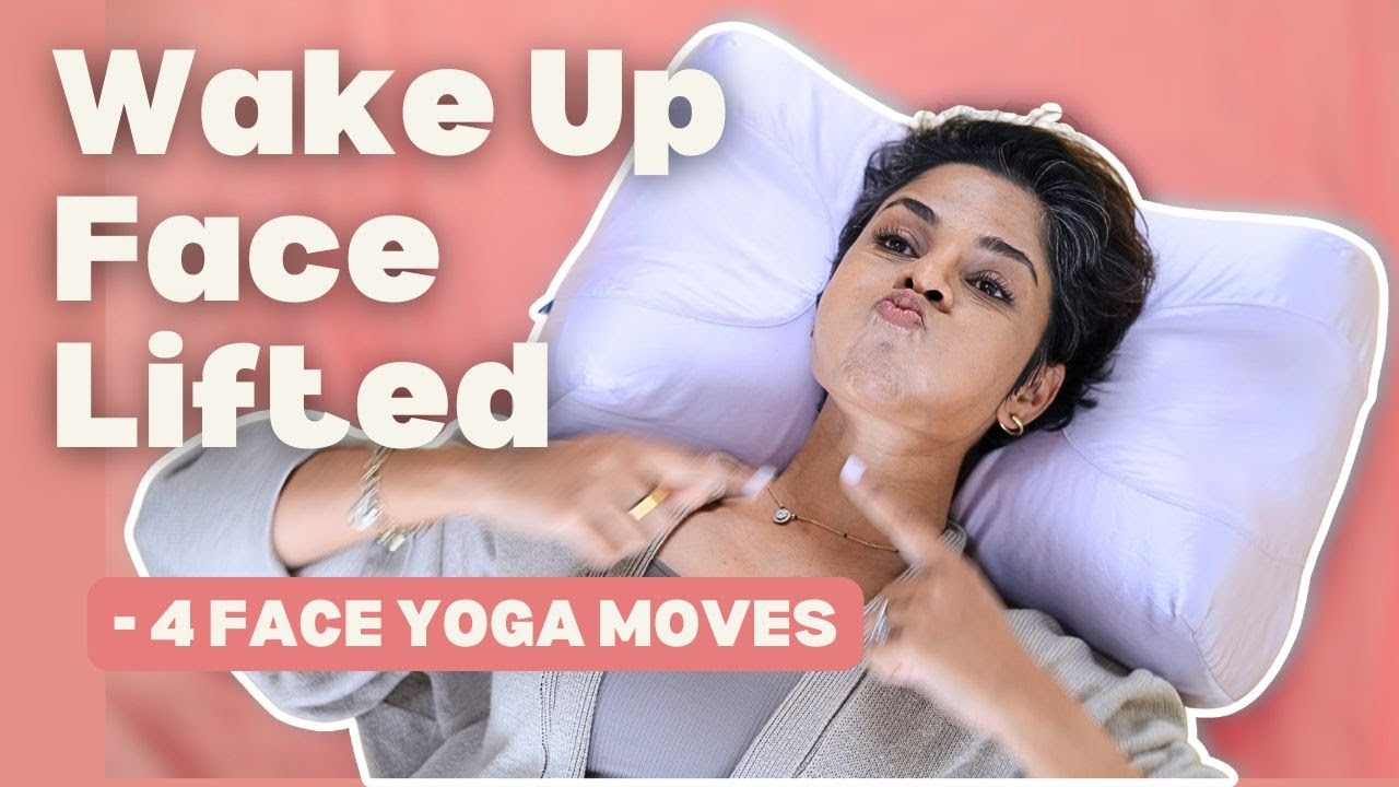 4-Min Night Face Yoga Routine Wake up With a Non-Surgical Face Lift