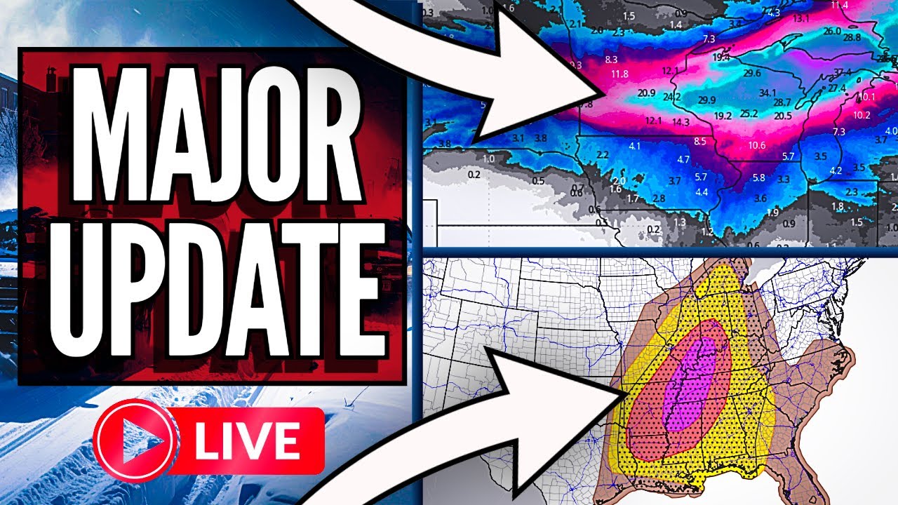 MAJOR Winter Storm Updates... - YouTube