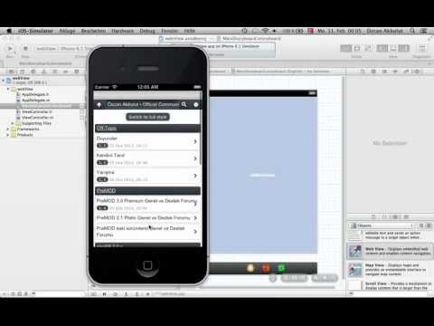 Xcode Tutorial: webView App (MainStoryboard) Part 1