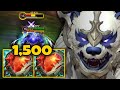 Wild Rift Volibear Super OP Jungle 1,480 Heartsteel!