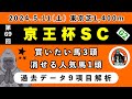 【京王杯スプリングカップ2024】過去データ9項目解析!!買いたい馬3頭と消せる人気馬1頭について(競馬予想)