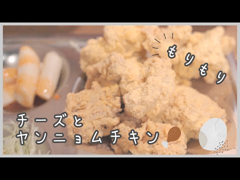 [Cafe Vlog] 山盛りヤンニョムチキン [ネネチキン ]