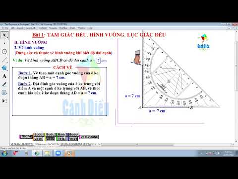 Video Vẽ hình vuông toán 6 cánh diều Thangsptoan - youtube