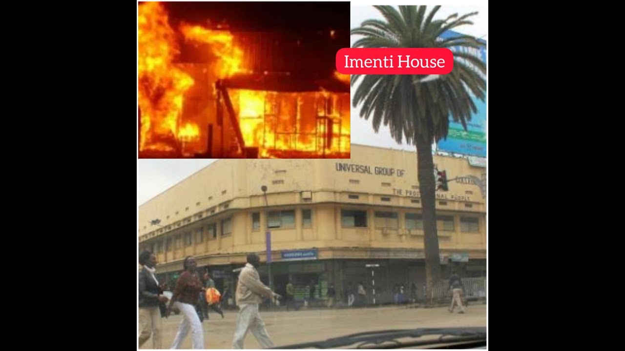 Imenti House in Nairobi on Fire 🔥