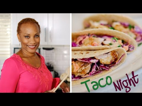 Taco Night - Live!! | Lime Chicken Soft Tacos w/ Slaw | Black Bean Mini Tostadas | Margaritas