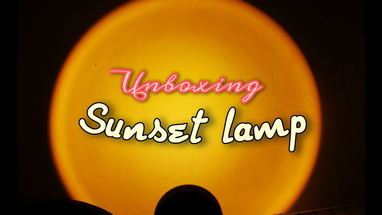 Sunset lamp/light | Shopee