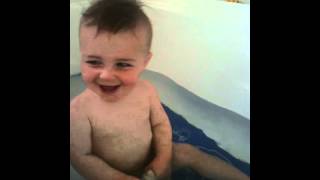 Bathtime giggles