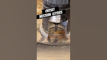 Using Our Profile Bit For 2” Outset Western Letters. #freehand #woodsigns #woodworking #woodwork