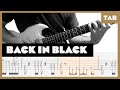 Back in Black AC/DC Cover | Guitar Tab | Lesson | Tutorial