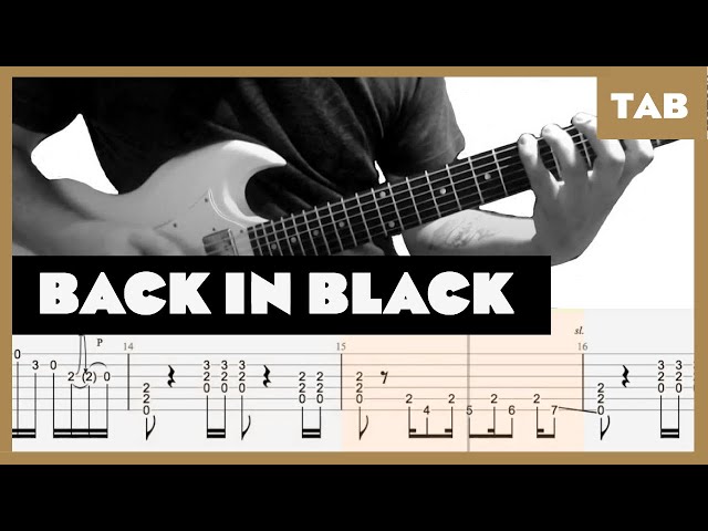 AC/DC - Back in Black - Guitar Tab | Lesson | Cover | Tutorial class=