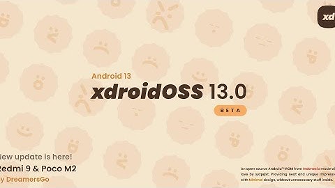 Review Update Custom ROM Xdroid R8 Official Android 13 | Redmi 9 | Poco M2 | redmi Note 9