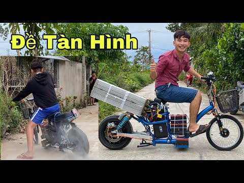 Video Review 'Xe Đạp Điện Độ' Độ Bo Lớn Bánh Lớn Em Racing... - youtube