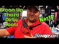 Snap On Friday: Clean Up Those Filthy Tools! Dealer's First Look At Tub O Towels And Tries Them Out