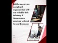 Strengthen business resilience with expert risk advisory and corporate governance solutions