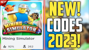 FUTURE CODES!! | *NEW* ROBLOX MINING SIMULATOR CODES 2023!