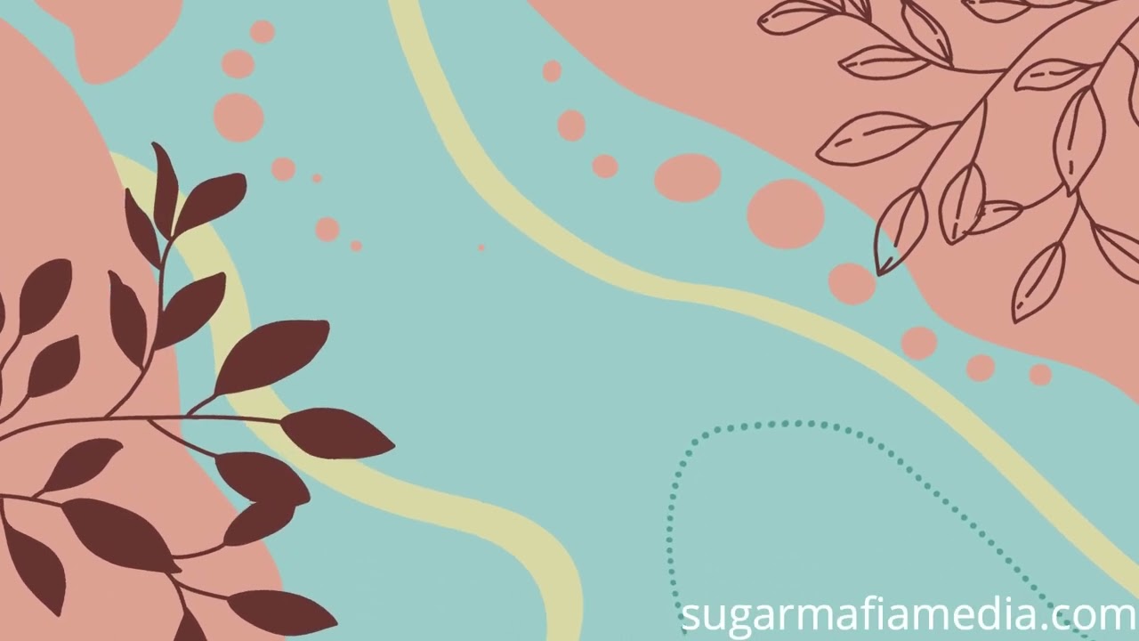 ABSTRACT BACKGROUND VJ LOOPING PASTEL FLOWER GREEN SCREEN SCRAPBOOK WEDDING - Zoom Meeting