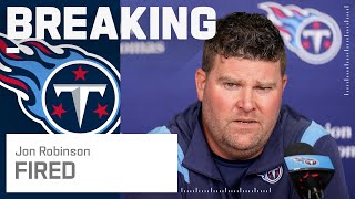 Breaking News: Titans Fire General Manager Jon Robinson.