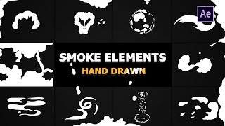 Cartoon Smoke Elements And Transitions After Effects Templates