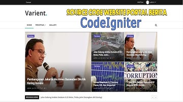 Source Code Website Portal Berita dengan Codeigniter