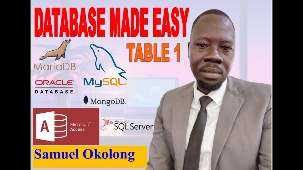 Lesson 1 Database Table 1 by Sam Okolong - YouTube
