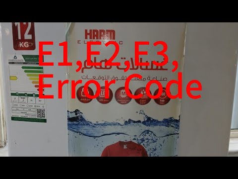 E1,E2 ,E3 , Error Code Washinge Machine Repair,Haam , Samsung, LG , Daewoo, Toshiba, Hitachi