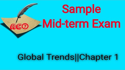 Model Mid-Exam || Global Trends