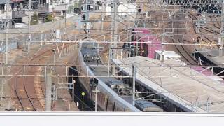 敦賀駅 EF510牽引貨物 特急待避