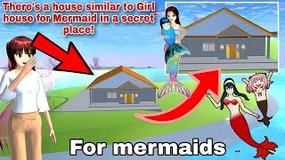 شبيه بيت البنت There a house Similar to Girl house for Mermaid in a secret place! in Sakura School
