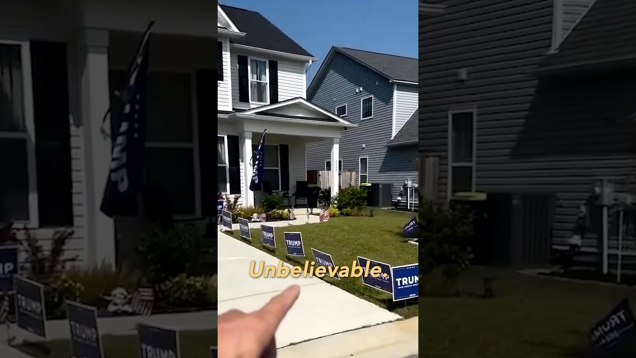 HOA Lib Loses His Mind Over Neighbors Trump Signs 🤣